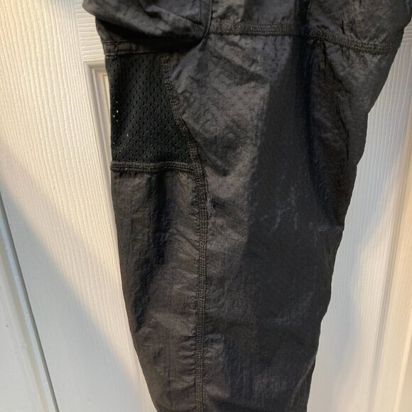 Nike Nylon Athletic Joggers Orange Swoosh Size Medium - Picture 4 of 8